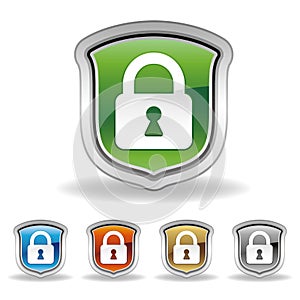 shield and lock icon
