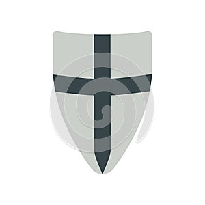 Shield medieval weapons vector flat isolated illustration.