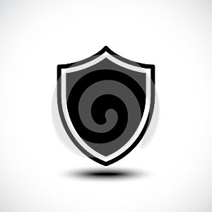 Shield protection icon illustration