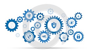 Shield security icon. From cyber security set