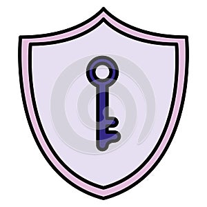 Shield security with key