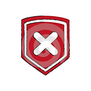Shield security symbol