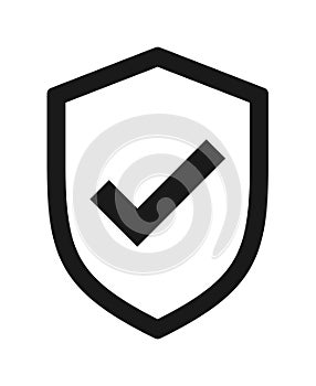 Shield security tick icon