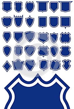 Shield Shape Template