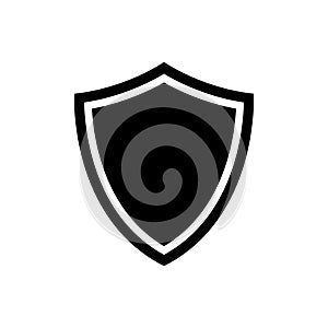 Shield vector icon security protection symbol for graphic design, logo, web site, social media, mobile app, ui illustration