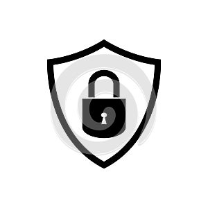 Shield vector icon security protection symbol for graphic design, logo, web site, social media, mobile app, ui illustration