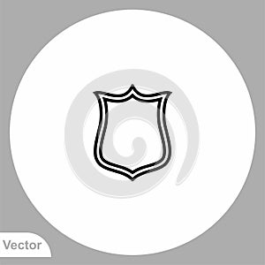 Shield vector icon sign symbol