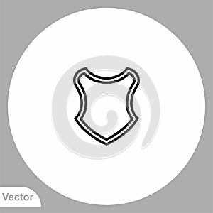 Shield vector icon sign symbol