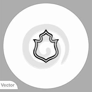 Shield vector icon sign symbol