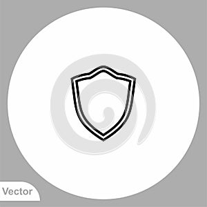 Shield vector icon sign symbol