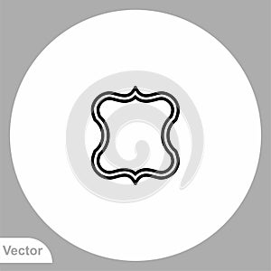 Shield vector icon sign symbol