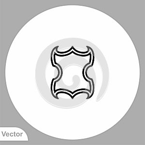 Shield vector icon sign symbol