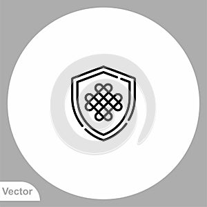 Shield vector icon sign symbol