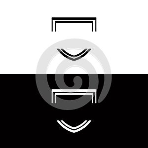 Shield vector logo template design