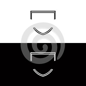 Shield vector logo template design