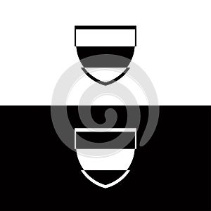 Shield vector logo template design