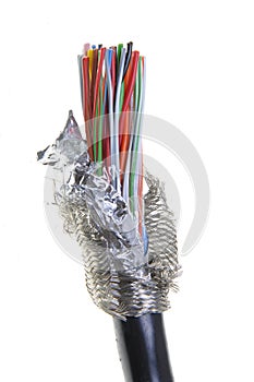 Shielded cable isolated