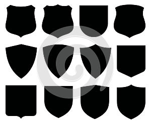 Shields / Labels. Vector photo