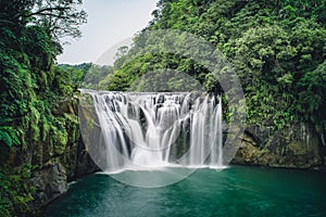 Shifen Waterfall in Pingxi District, New Taipei, Taiwan. photo