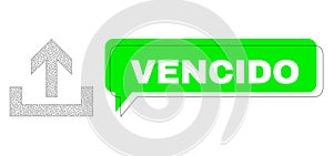 Shifted Vencido Green Phrase Frame and Mesh Carcass Upload photo