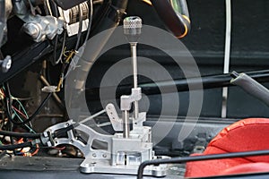 Shifter gearbox in race car