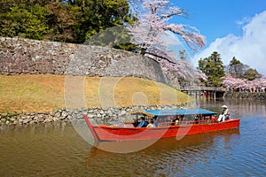 Hikone Castle Yakatabune Cruise is a sightseeing tour around the castle moat in a reconstructed boat
