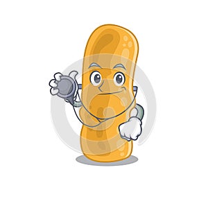 Shigella flexneri in doctor cartoon character with tools photo