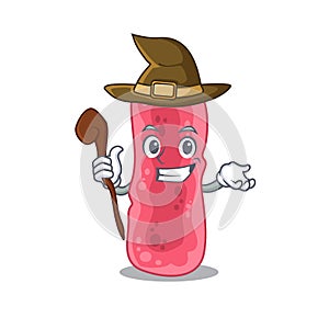 Shigella Sonnei sneaky and tricky witch cartoon character photo