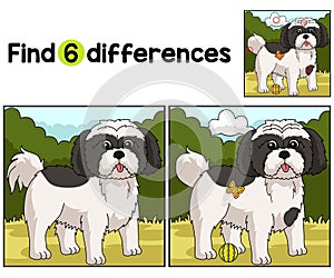 Shih Tzu Dog Find The Differences