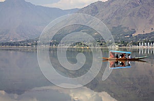 Shikara Boat Lake Mountain