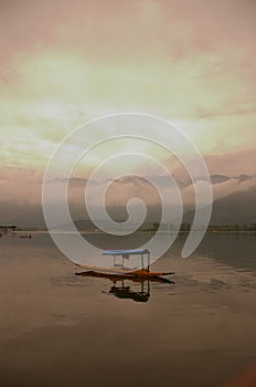 Shikara on Dal Lake