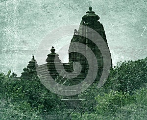 Shikhara crowning temple as mount Kailash for Shiva