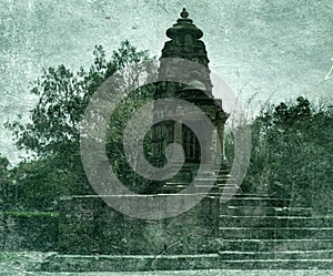 Shikhara crowning temple as mount Kailash for Shiva