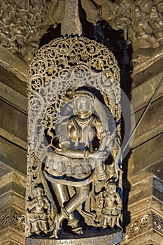 Shilabalika stone statue at Chennakeshava Temple in Belur, India