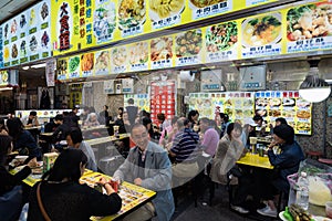 The Shilin Night Market in Taipei, Taiwan.