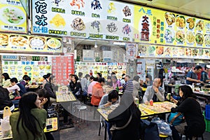 The Shilin Night Market in Taipei, Taiwan.