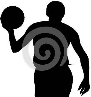 shilouette of basketball players competing on the field