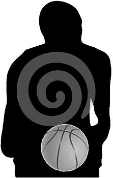 shilouette of basketball players competing on the field