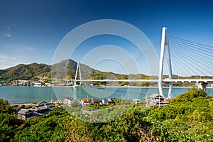 Shimanami kaido cycling route, Japan.