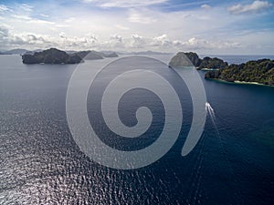 Shimizu Island in El Nido, Palawan, Philippines. Landscape with Sea.