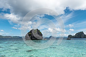 Shimizu Island in El Nido, Palawan. Tour A island with lunch stop.