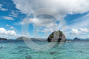 Shimizu Island in El Nido, Palawan. Tour A island with lunch stop.