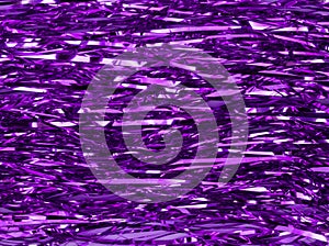 Shimmer shiny purple tinsel background