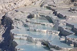 Shimmering blue pools of Pumakkale