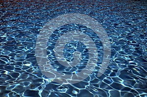 Shimmering blue water