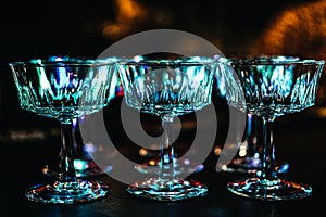Shimmering Glassware in the Vibrant Ambiance of a Cocktail Party photo