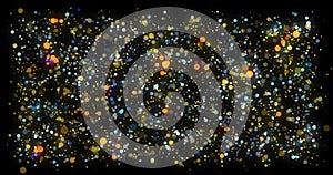 Shimmering particles, rectangular dust moving frame 4K.