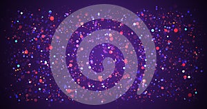 Shimmering particles, rectangular dust moving frame 4K.