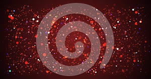 Shimmering particles, rectangular dust moving frame 4K.