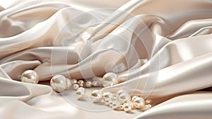 Shimmering silk and foil veil, sublime pearl elegance